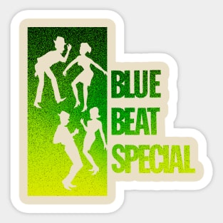 blue beat special ska graphic Sticker